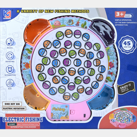 Electric Fishing Game – 45 Fish Interactive Rotating Playset