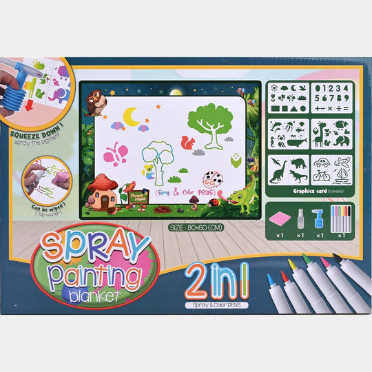 Spray Painting Play Mat For Kids