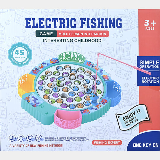 Electric Fishing Game – 45 Fish Interactive Rotating Playset