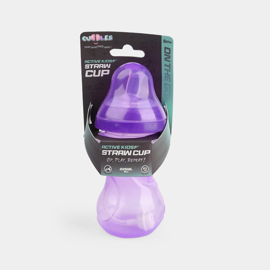 Cuddles Active Kids Straw Cup 225ml