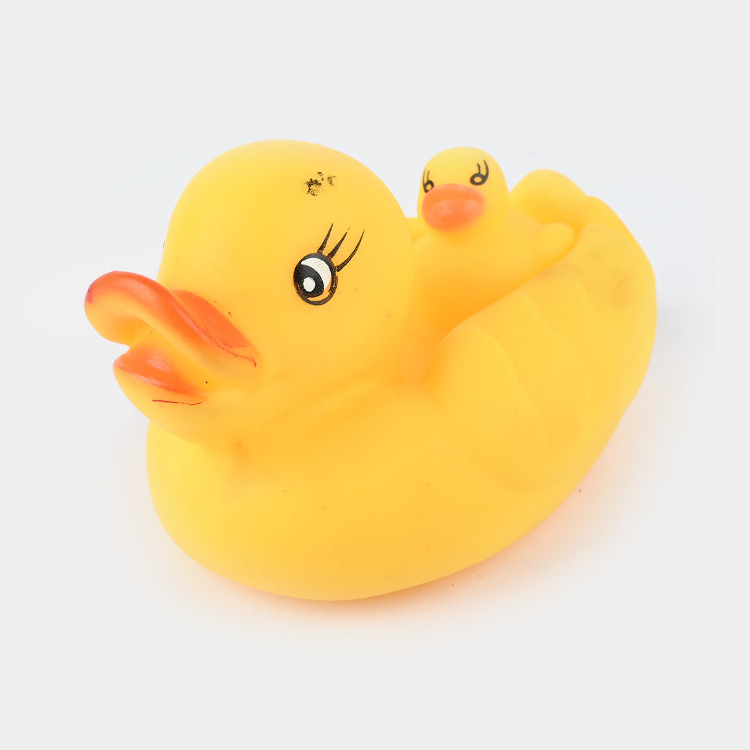 Rubber Soft Duck Bath Toys With Sound | 4PCs