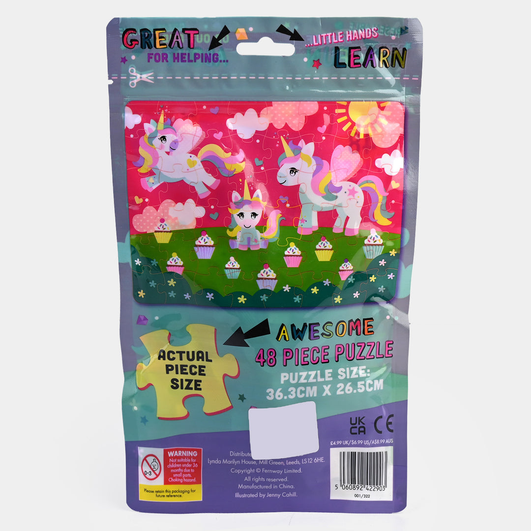 Awesome Unicorn Magic Puzzle 48 Pcs Pack