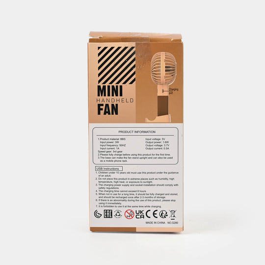Rechargeable Mini Handheld Fan