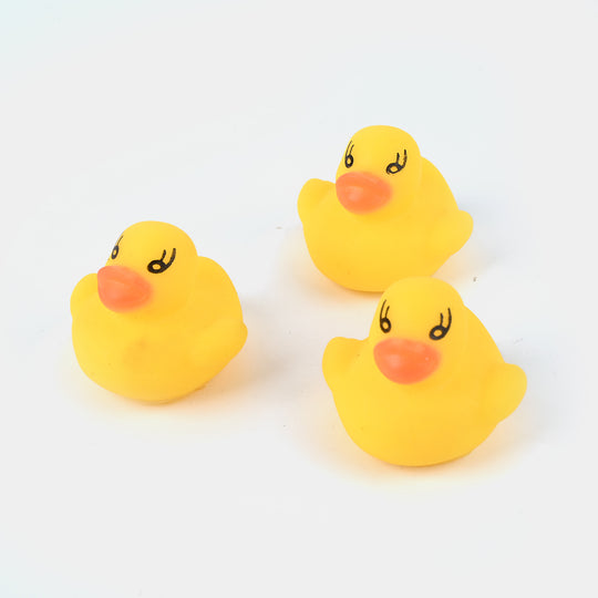 Rubber Soft Duck Bath Toys With Sound | 4PCs