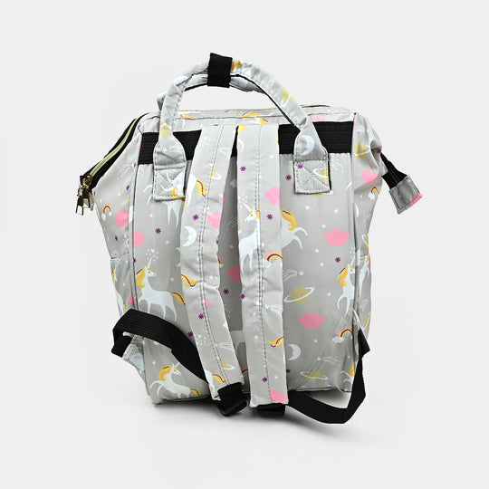 BABY CARE MOTHER BAG PACK | GRAY - 1028