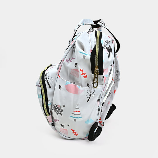 BABY CARE MOTHER BAG PACK | WHITE - 1026