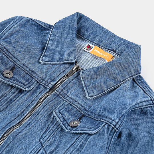 Boys Denim rigid Basic Jacket-Blue