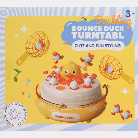 Bounce Duck Turntable Duckling Toy for Kids