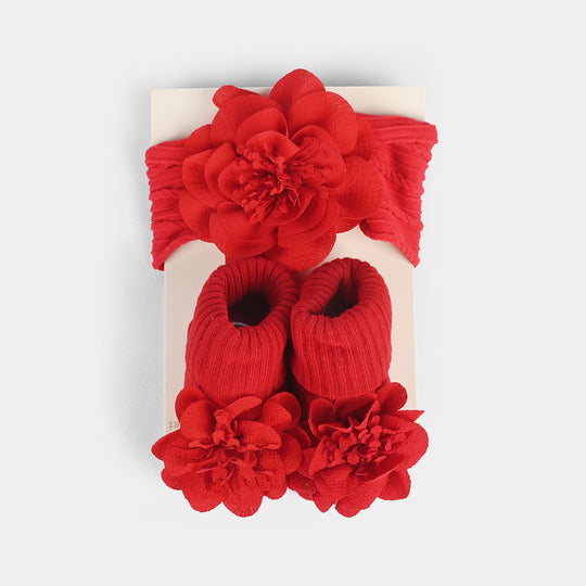 Baby Headband With Socks