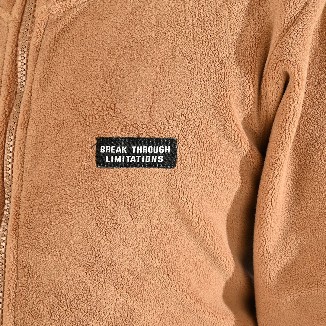 Boys Fleece Jacket BREAK THROUGH LIMITATION-BROWN