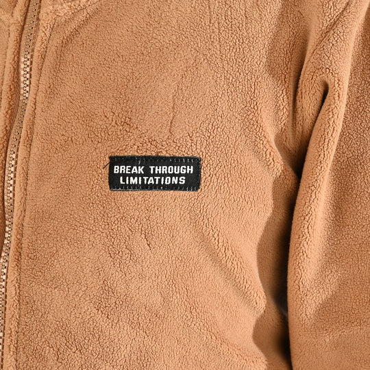 Boys Fleece Jacket BREAK THROUGH LIMITATION-BROWN