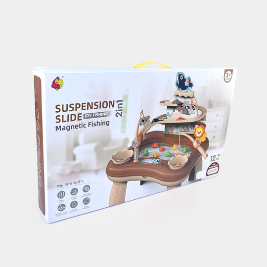 2-in-1 Suspension Slide Magnetic Fishing Toy