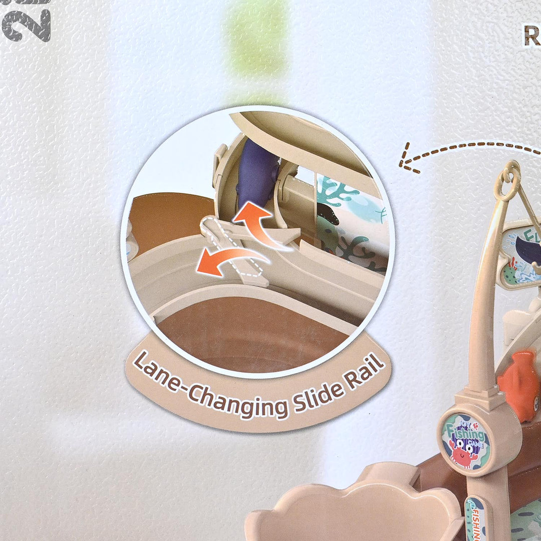 2-in-1 Suspension Slide Magnetic Fishing Toy