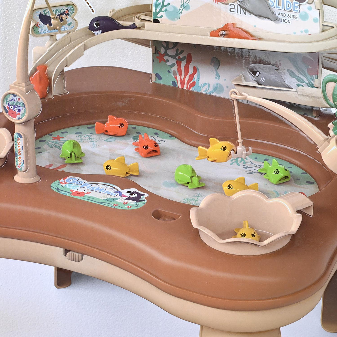 2-in-1 Suspension Slide Magnetic Fishing Toy