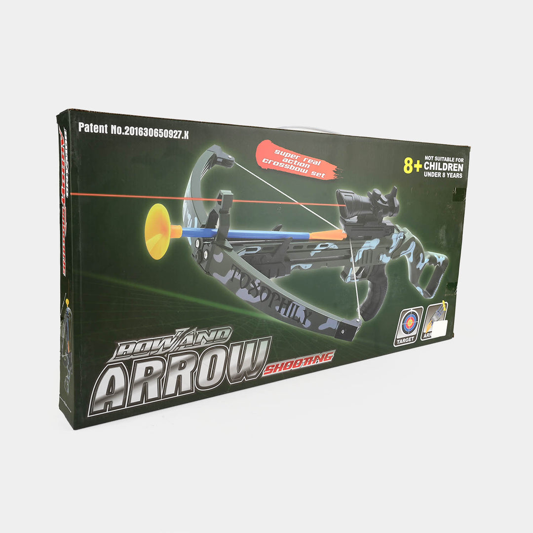 Super Real Action Toy Crossbow Set with Infrared Sight