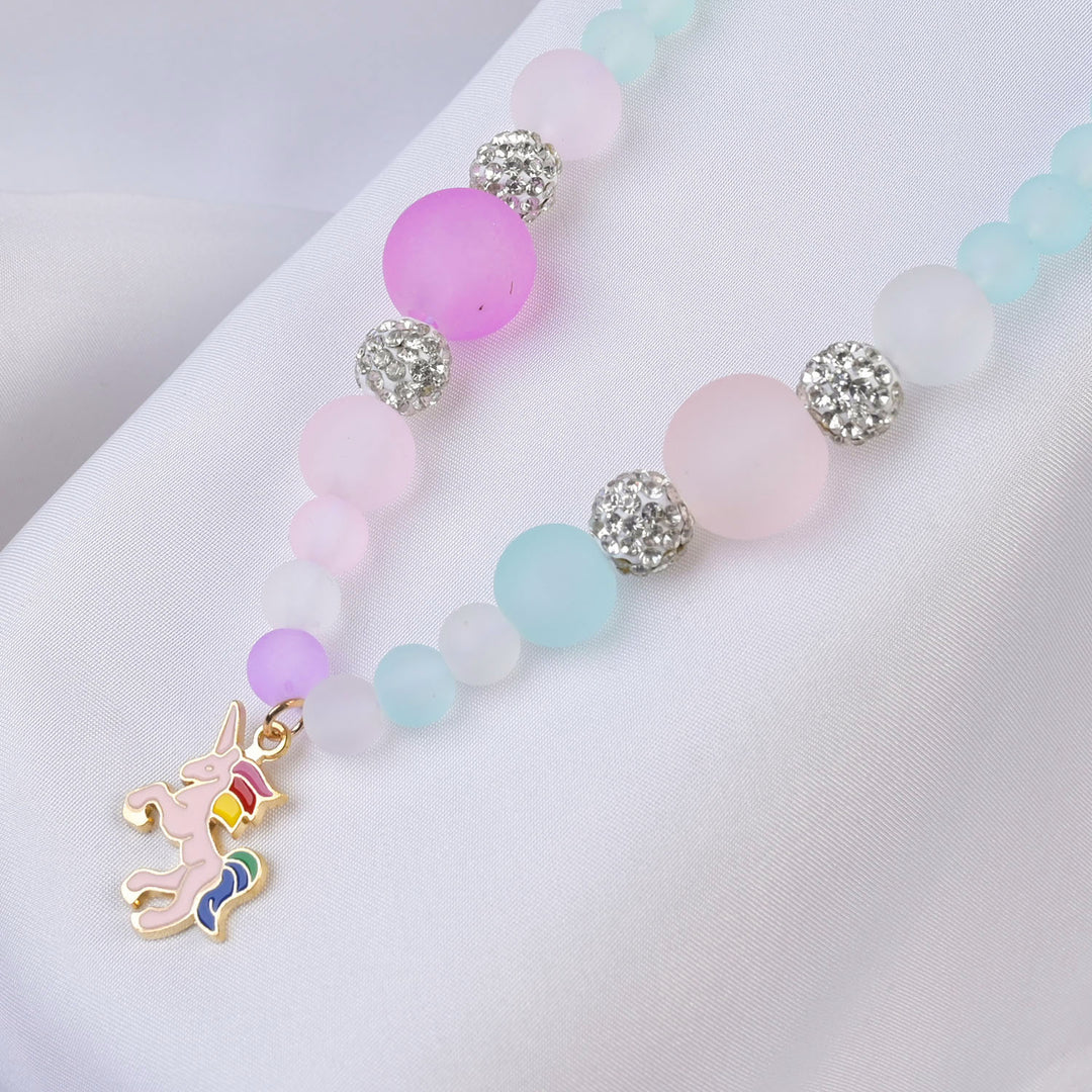 ELEGANT BEADED NECKLACE & BRACELET FOR GIRLS