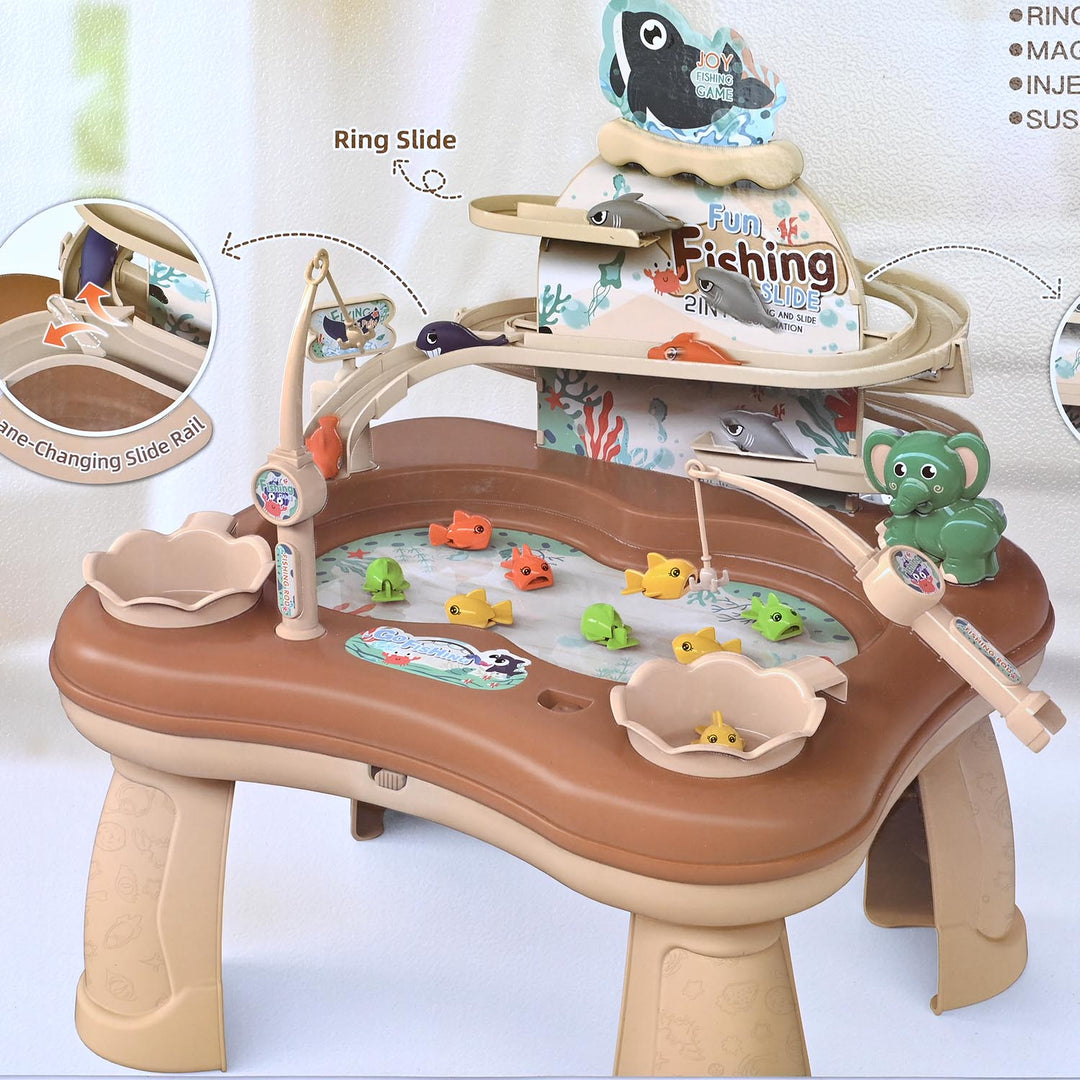 2-in-1 Suspension Slide Magnetic Fishing Toy