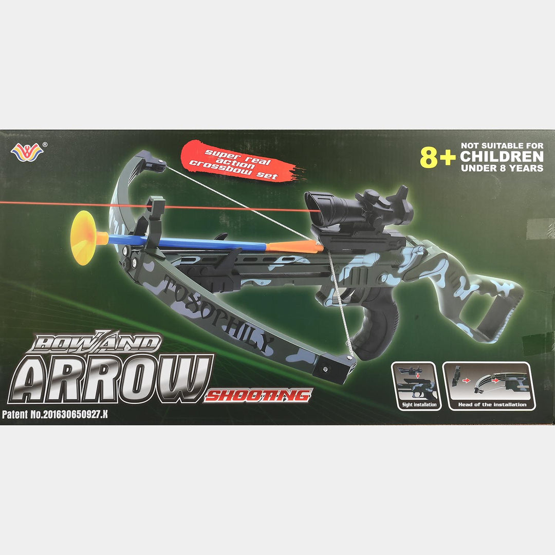 Super Real Action Toy Crossbow Set with Infrared Sight