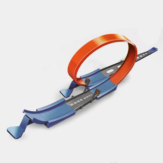 Toy Car Track Set With Metal Car For Kids