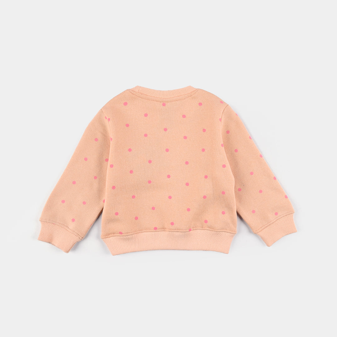 Infant Girls Cotton Terry Sweatshirt