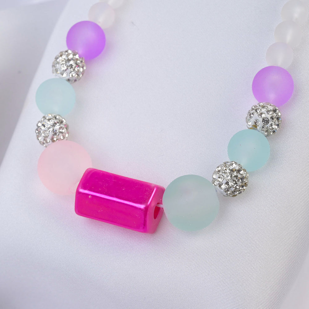 ELEGANT BEADED NECKLACE & BRACELET FOR GIRLS