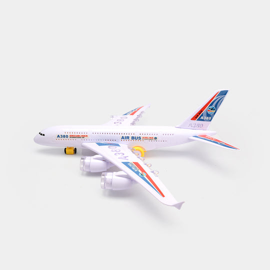 Airbus A380 Airplane With Electronic Flashing Lights & Music Toy