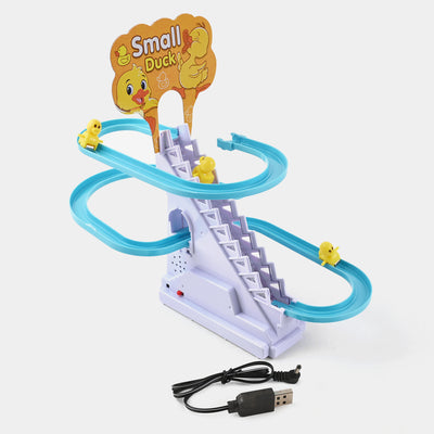 Duck Sliding Track Toy With Music & Light