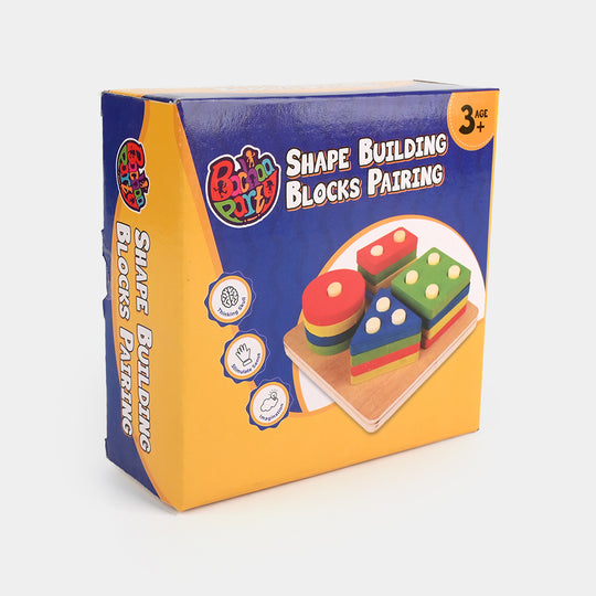 Multi Shape Building Blocks Wooden Toy