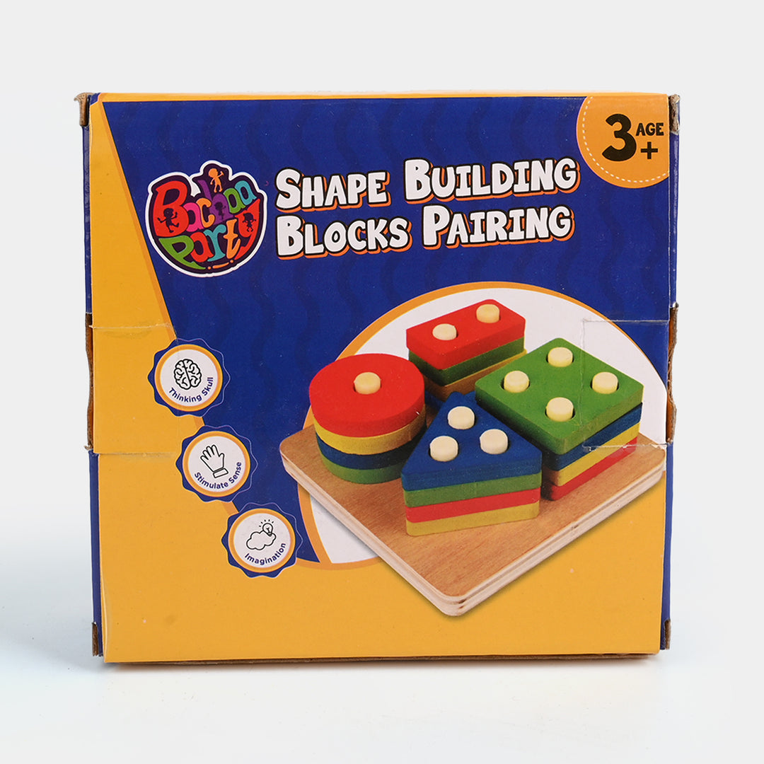 Multi Shape Building Blocks Wooden Toy
