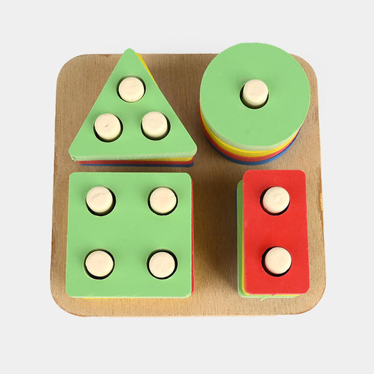Multi Shape Building Blocks Wooden Toy