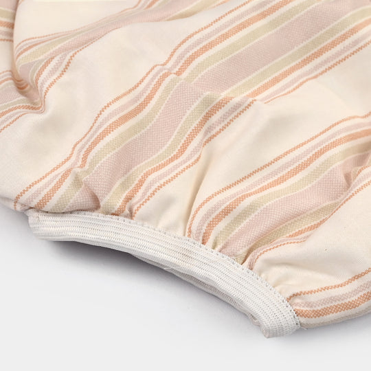 Towel Cotton Panty 12-18M Cream Lining Print