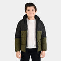 Boys Quilted Hooded Jacket F/S Future-BLACK