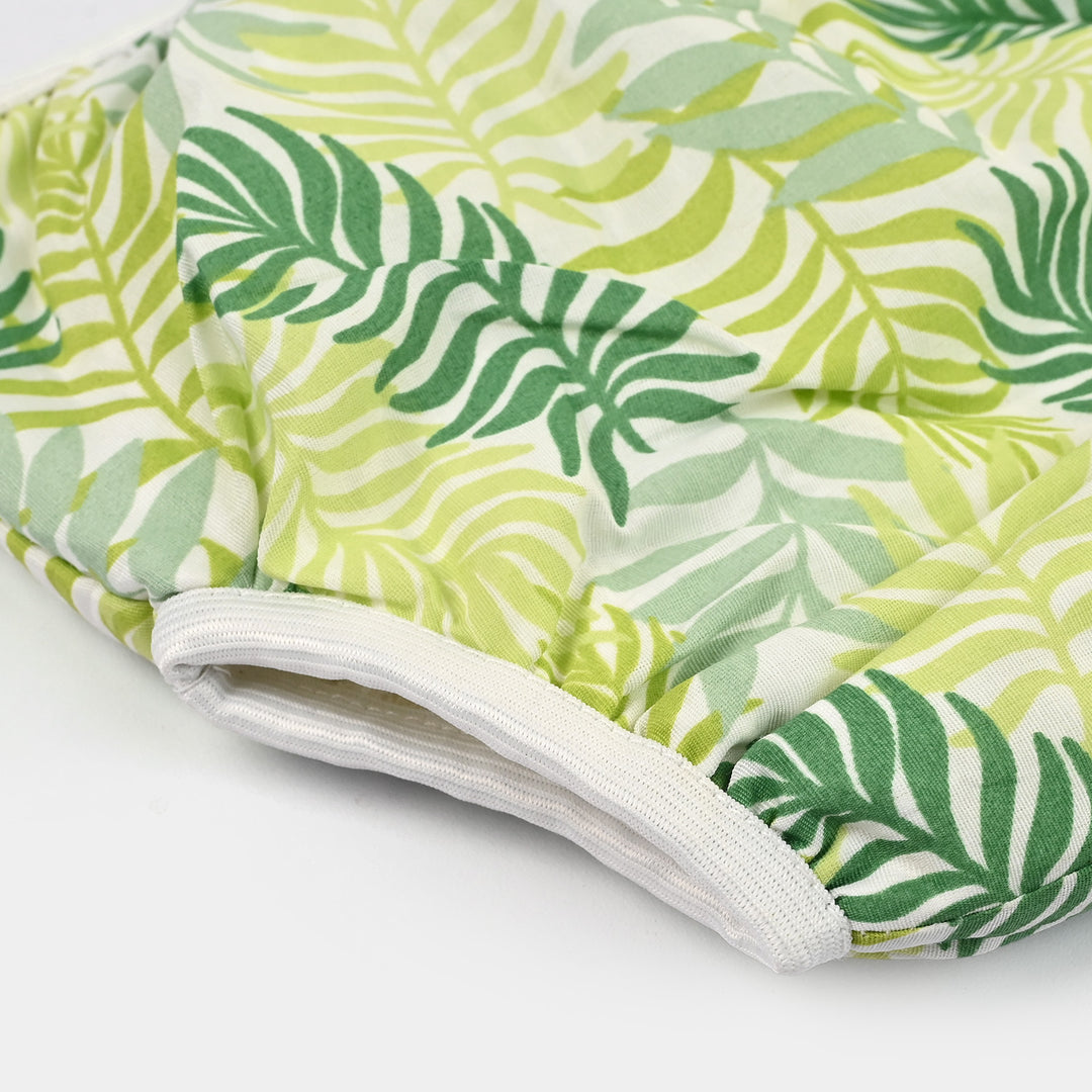 Towel Cotton Panty 18-24M Green Tree Print