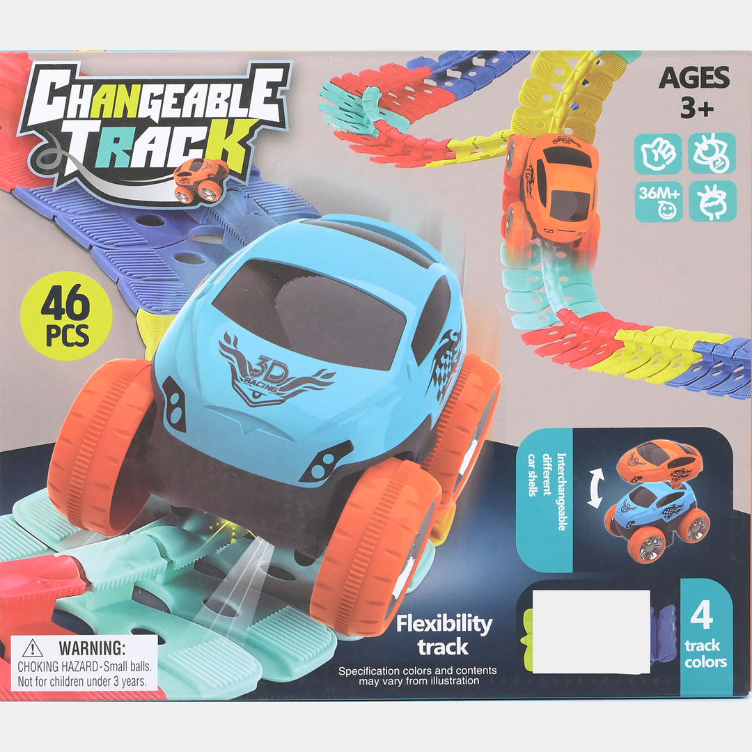 Flexible Modular Race Track Set 46PCs