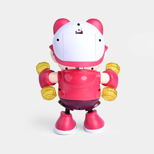 Pink Bear With Light & Music For Kids