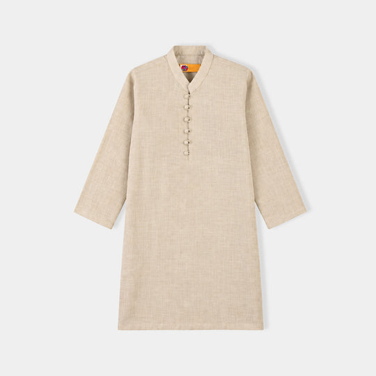 Boys Cotton Slub 3Piece Suit (Maze)-BEIGE