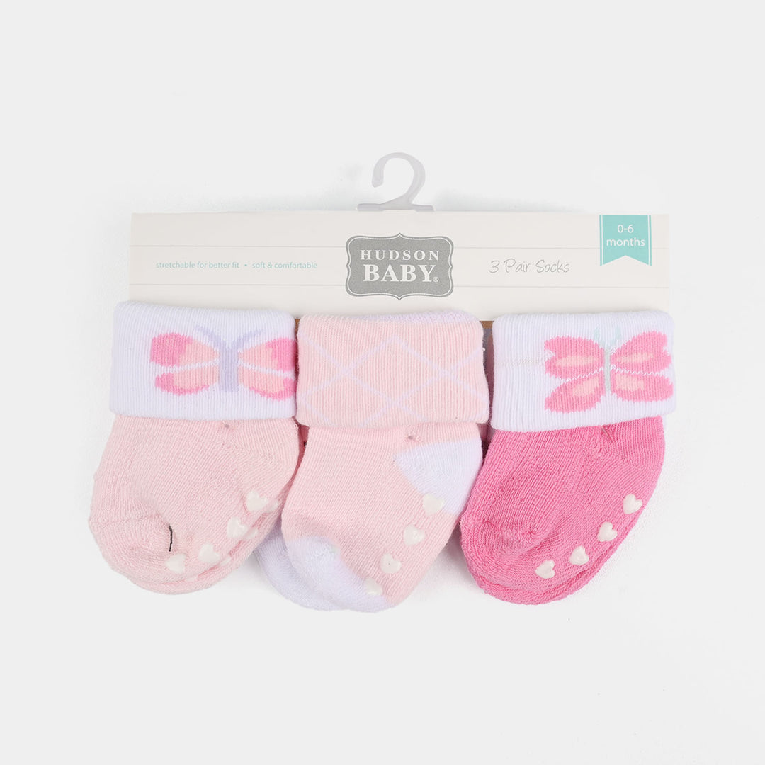 Baby Socks – Pack of 3 (0–6+ Months)