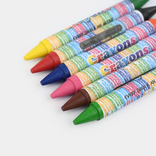 Kids Dual-Ended Wax Crayons 12Pcs