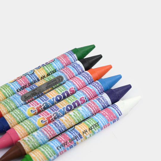 Kids Dual-Ended Wax Crayons 12Pcs