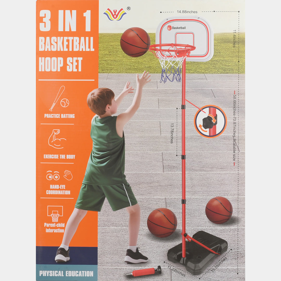 3-in-1 Multi-Sports Play Set for Kids