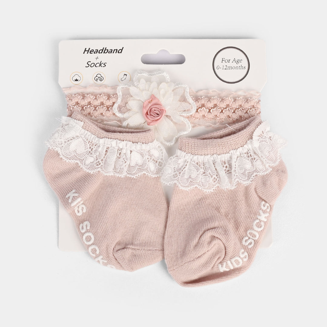 Baby Headband With Socks