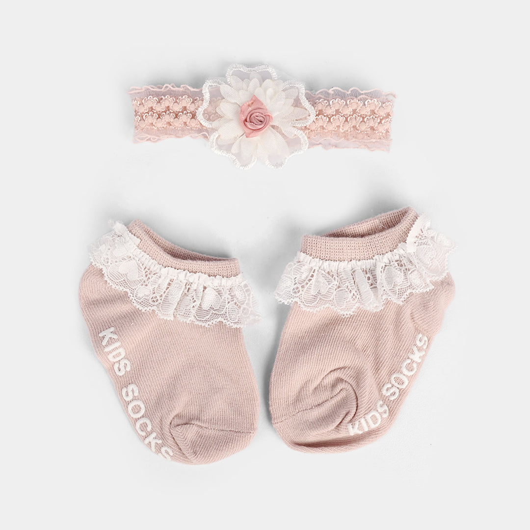 Baby Headband With Socks
