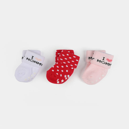 Baby Socks – Pack of 3 (0–6+ Months)