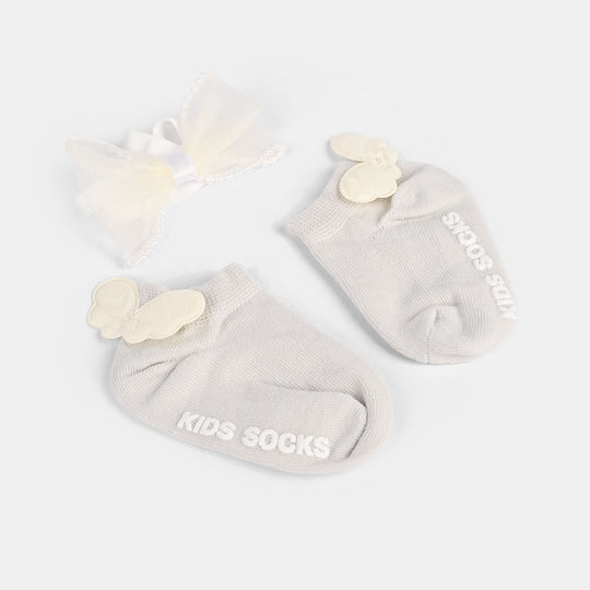 Baby Headband With Socks
