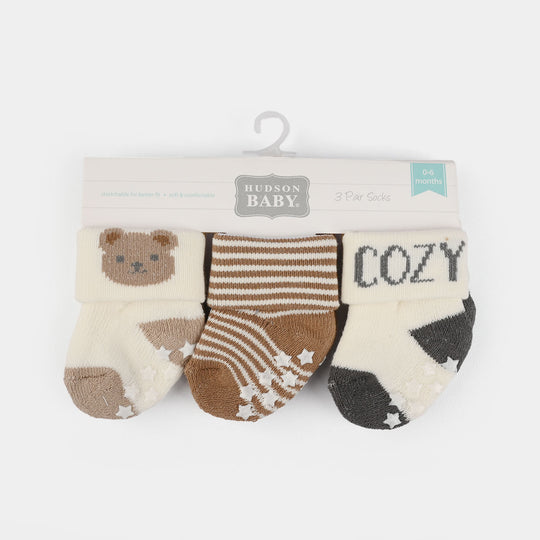 Baby Socks – Pack of 3 (0–6+ Months)