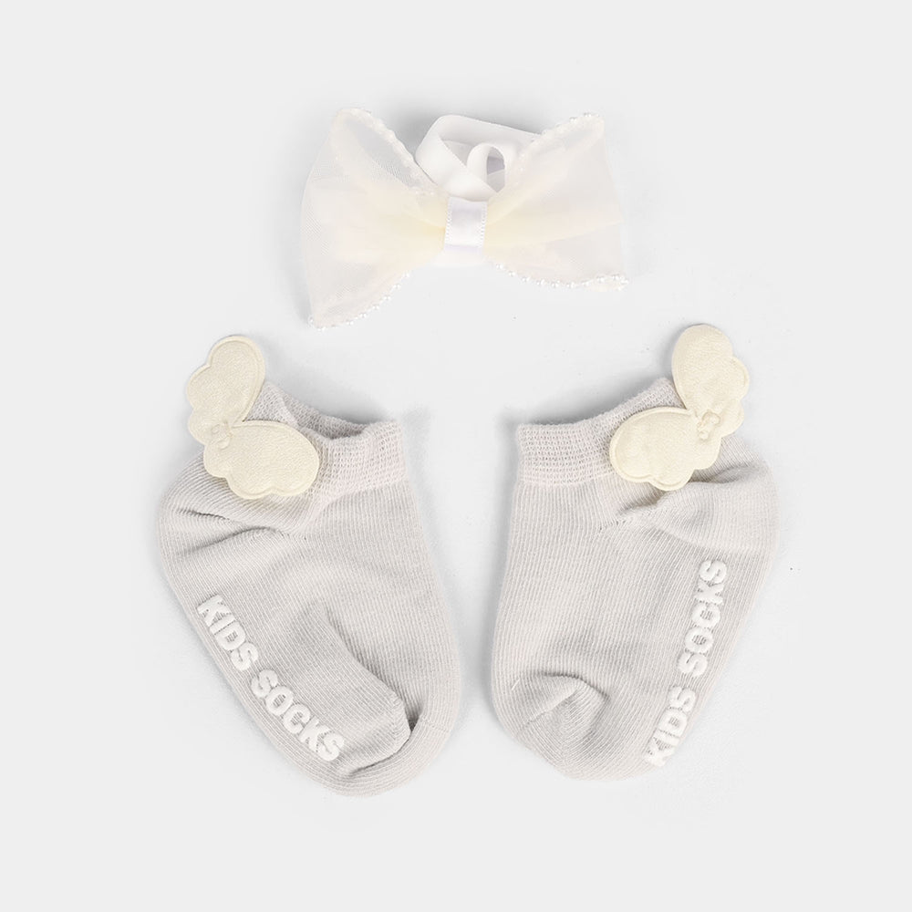 Baby Headband With Socks