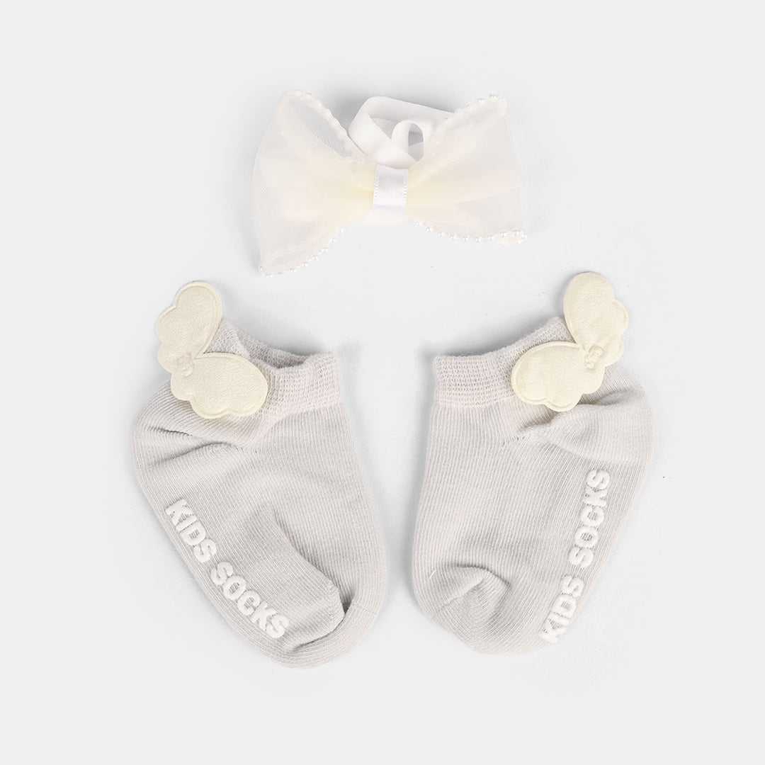 Baby Headband With Socks
