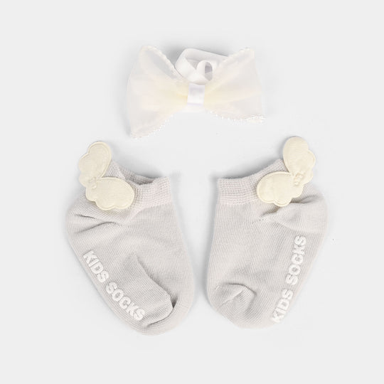 Baby Headband With Socks