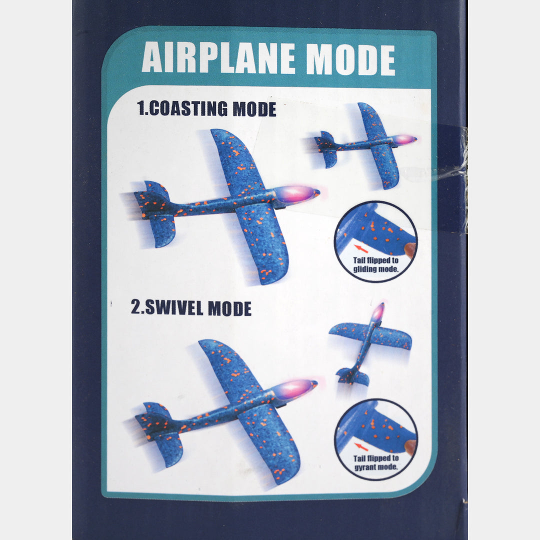 2 IN 1 Foam Glider Plane & Launcher Toy Set