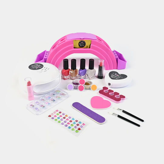 Nail Saloon With Nail Polisher & Dryer For Girls